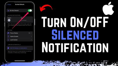 how to turn off silenced notifications|Turn off “Notifications Silenced” on iPhone